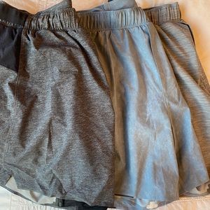 (3 Pack) Lululemon Pace Breaker 5” Men’s Shorts size medium